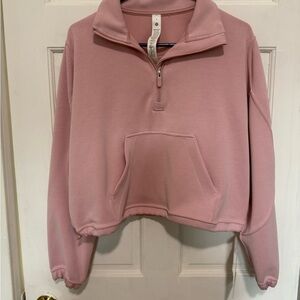 Pink Quarter-Zip Lululemon Pullover softstreme